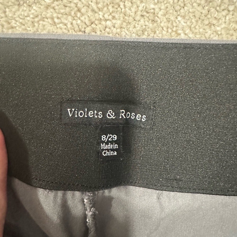 Women's Elegant Gray Trousers - Picture 2 of 4